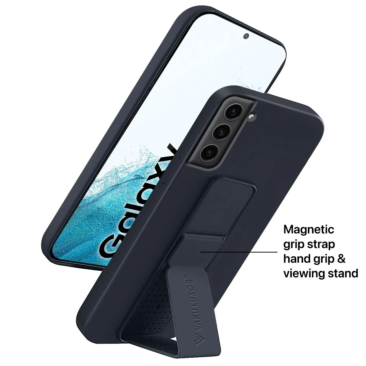 Vaku ® Samsung Galaxy S22 Harbor Grip Multi-Functional TPU Back Cover - Image 6