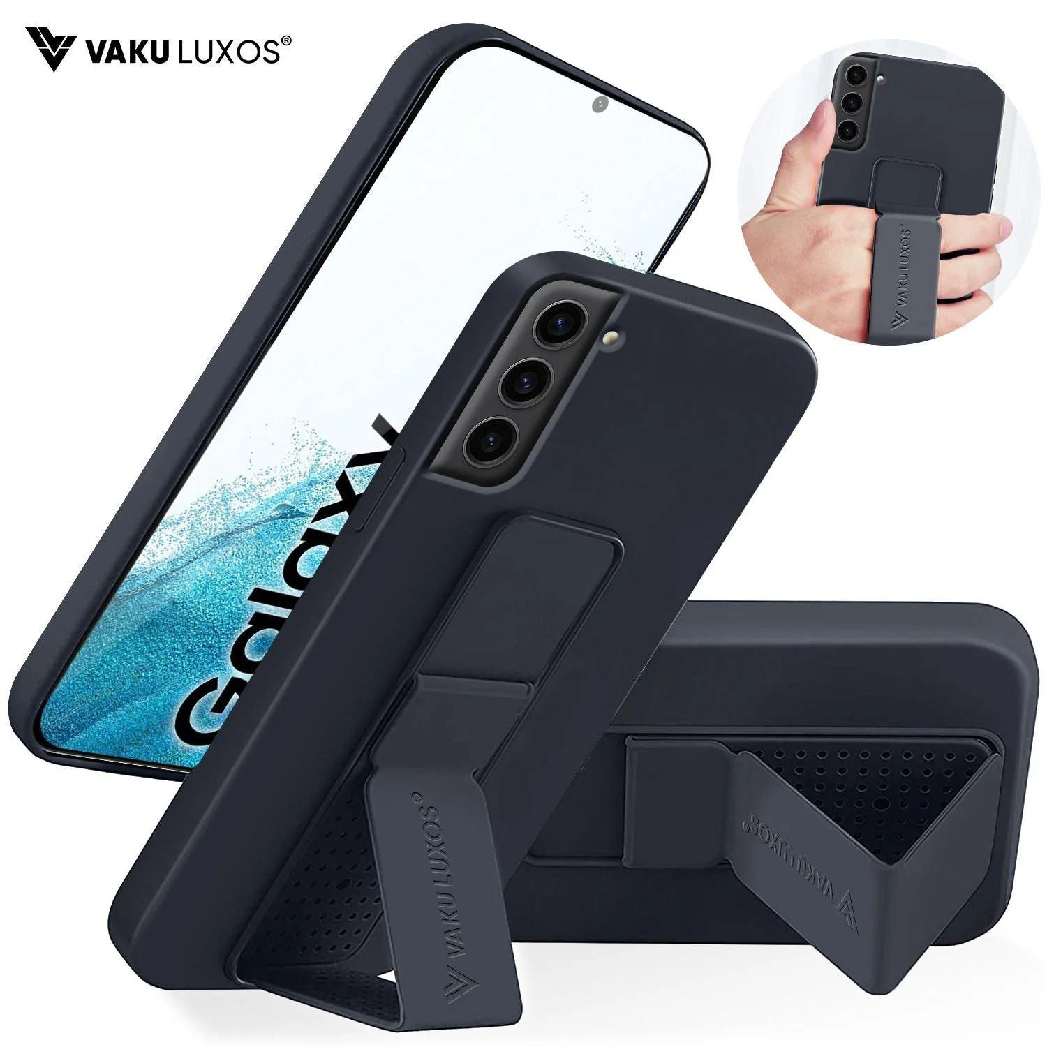 Vaku ® Samsung Galaxy S22 Plus Harbor Grip Multi-Functional TPU Back Cover - Image 4