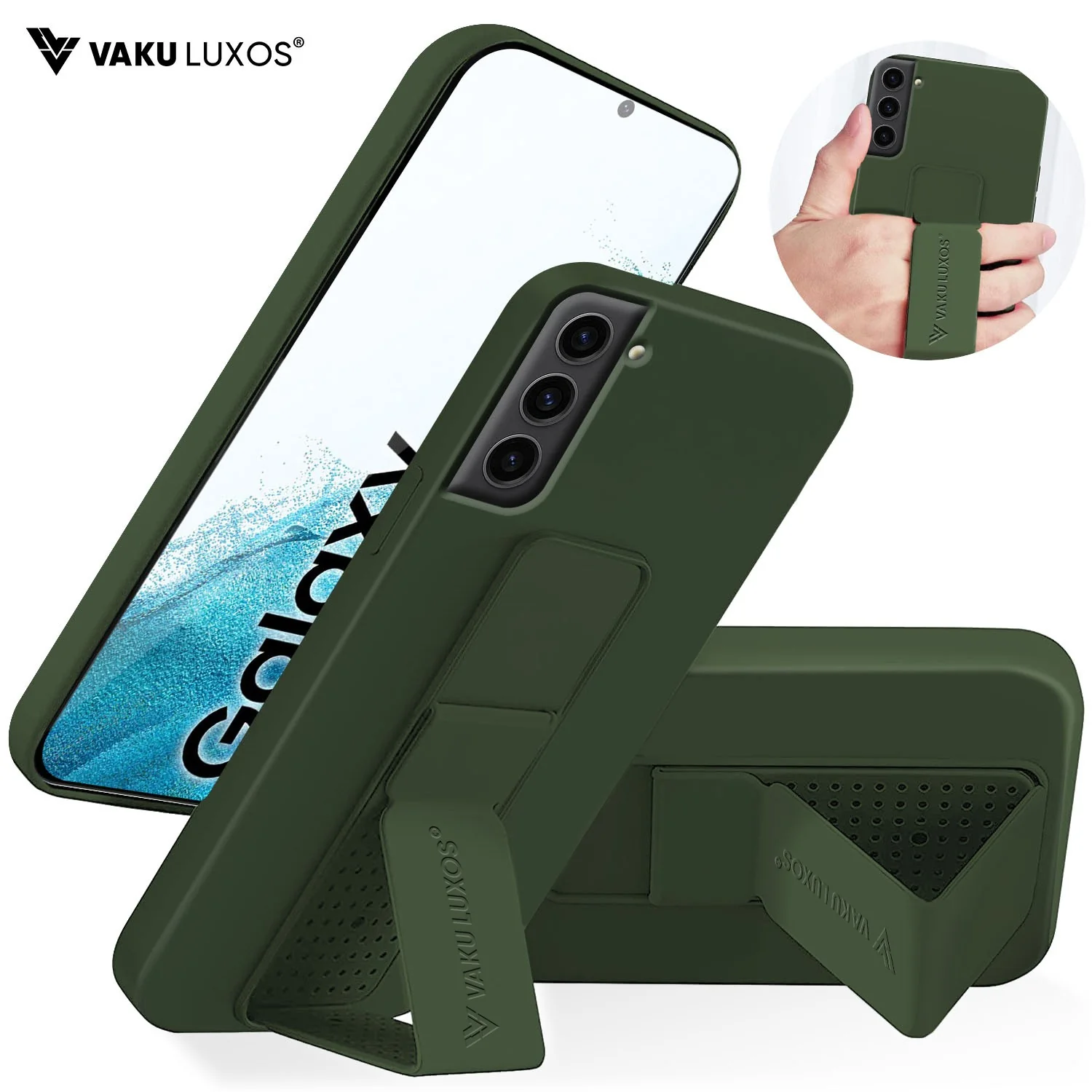 Vaku ® Samsung Galaxy S22 Plus Harbor Grip Multi-Functional TPU Back Cover - Image 6