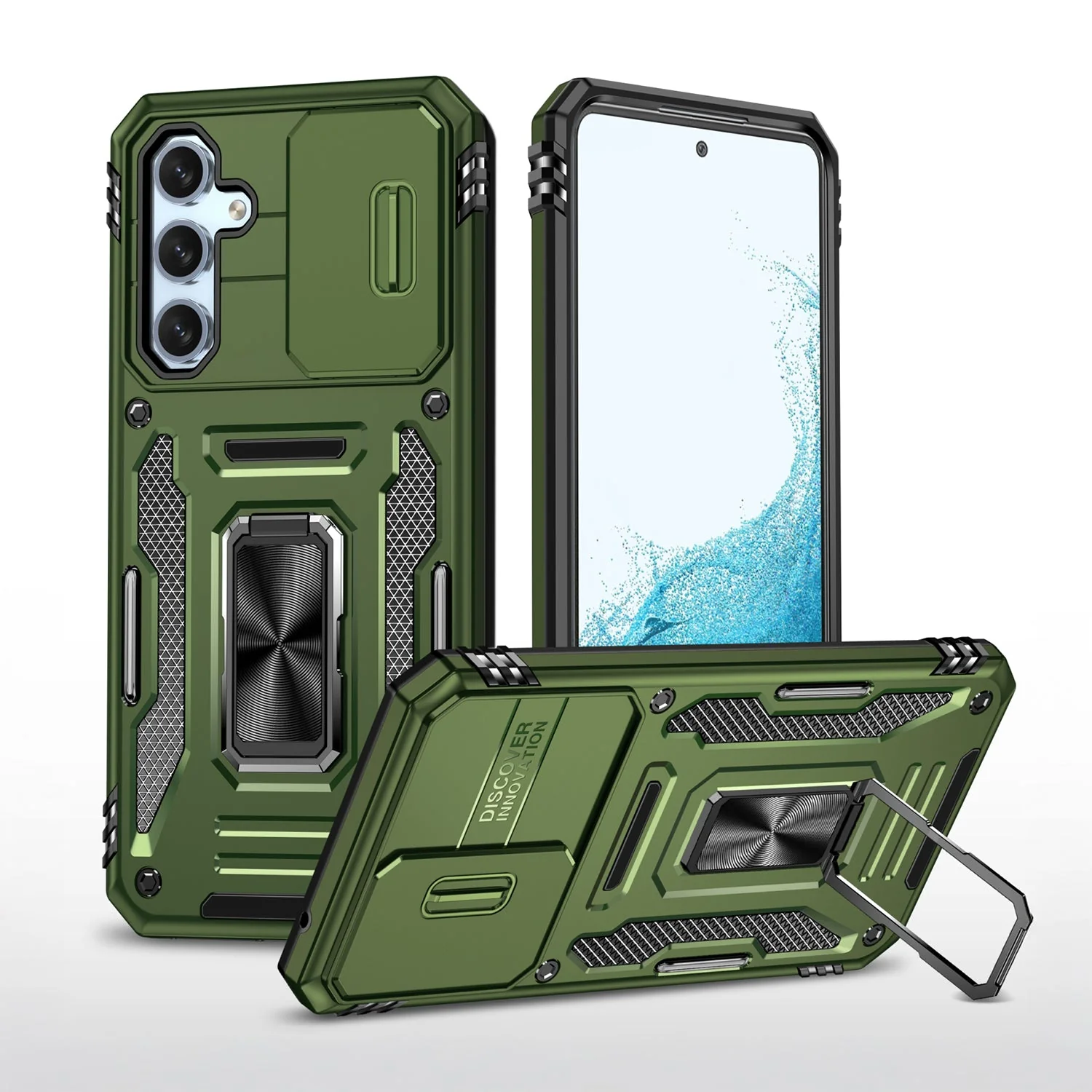 Vaku ® Samsung Galaxy S23 FE Aegis Armor Slide Camera Protection Back Cover - Image 7