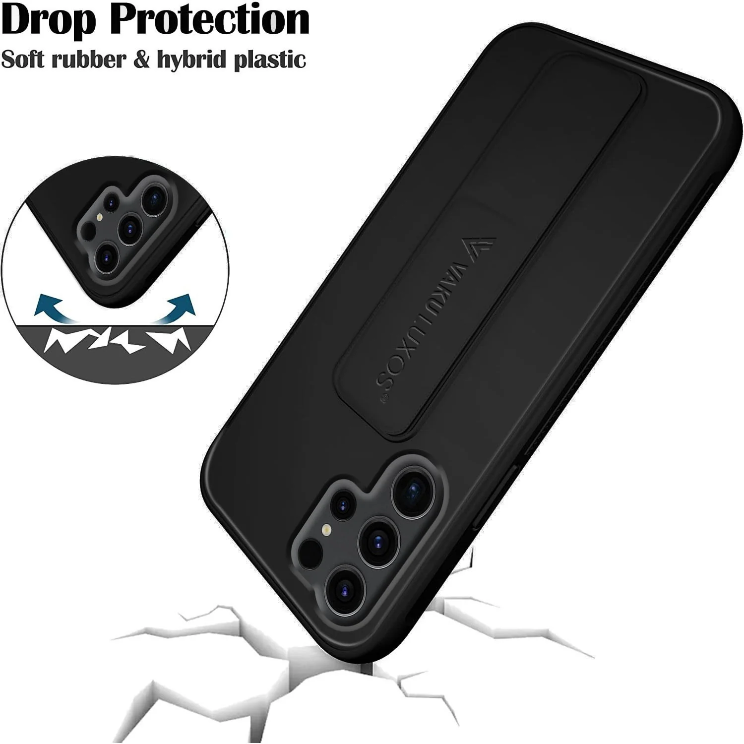 Vaku ® Samsung Galaxy S23 Ultra Harbor Grip Multi-Functional TPU Back Cover - Image 8