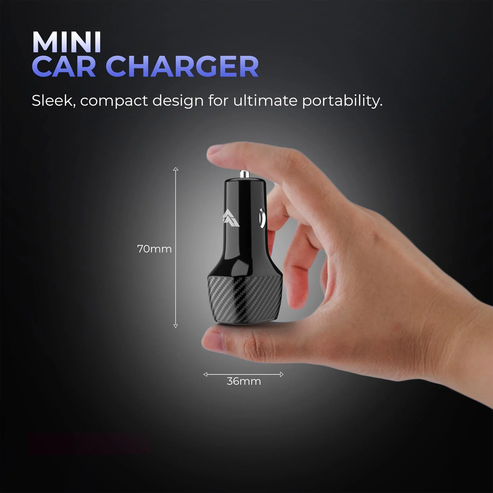 Vaku ® Trosvolt USB C 53W Dual Port Fast USB Car Charger With Power Delivery & Quick Charger 3.0 - Image 6