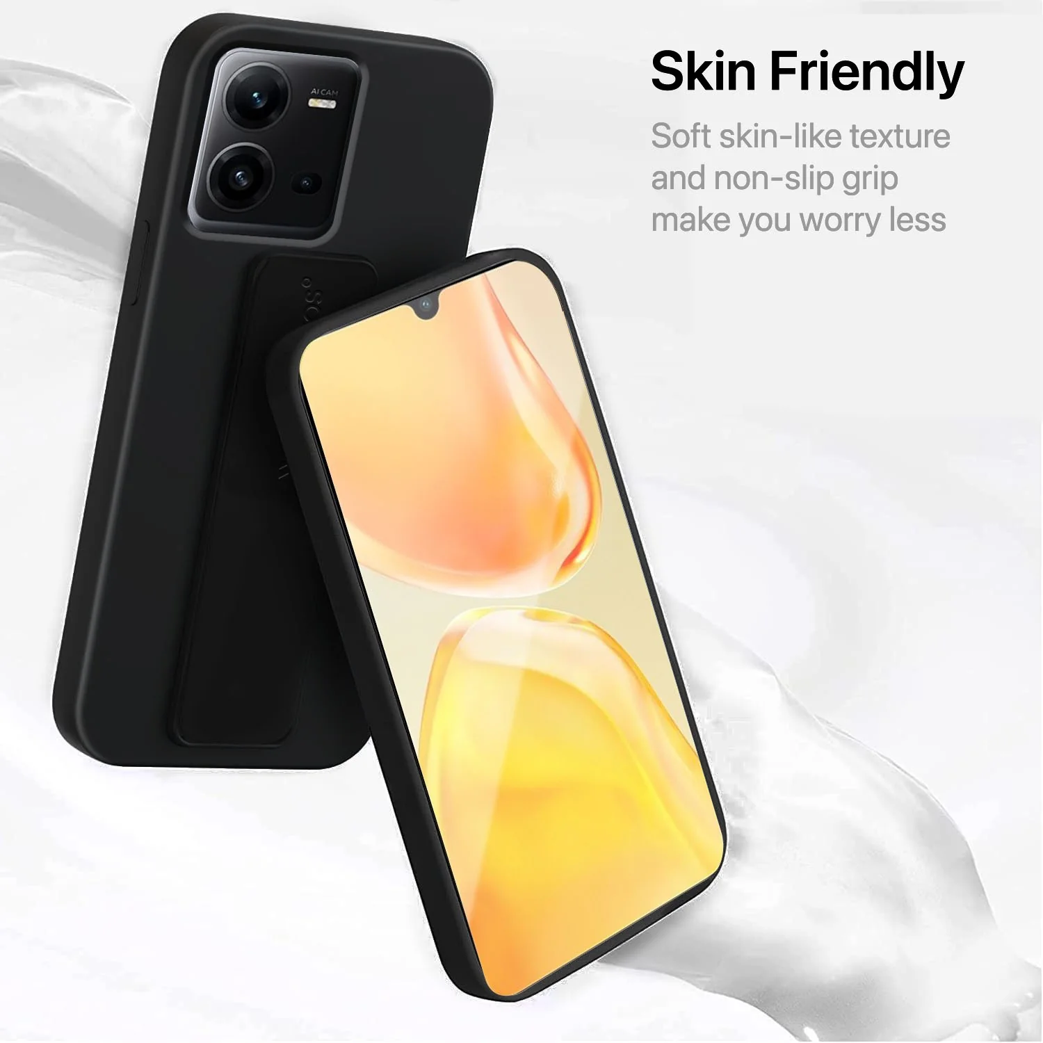 Vaku ® Vivo V25 Harbor Grip Multi-Functional TPU Back Cover - Image 10