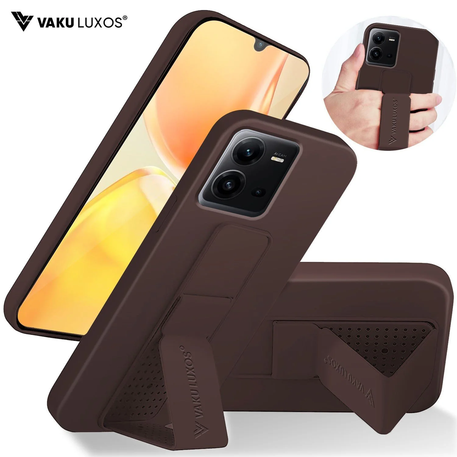 Vaku ® Vivo V25 Harbor Grip Multi-Functional TPU Back Cover - Image 5