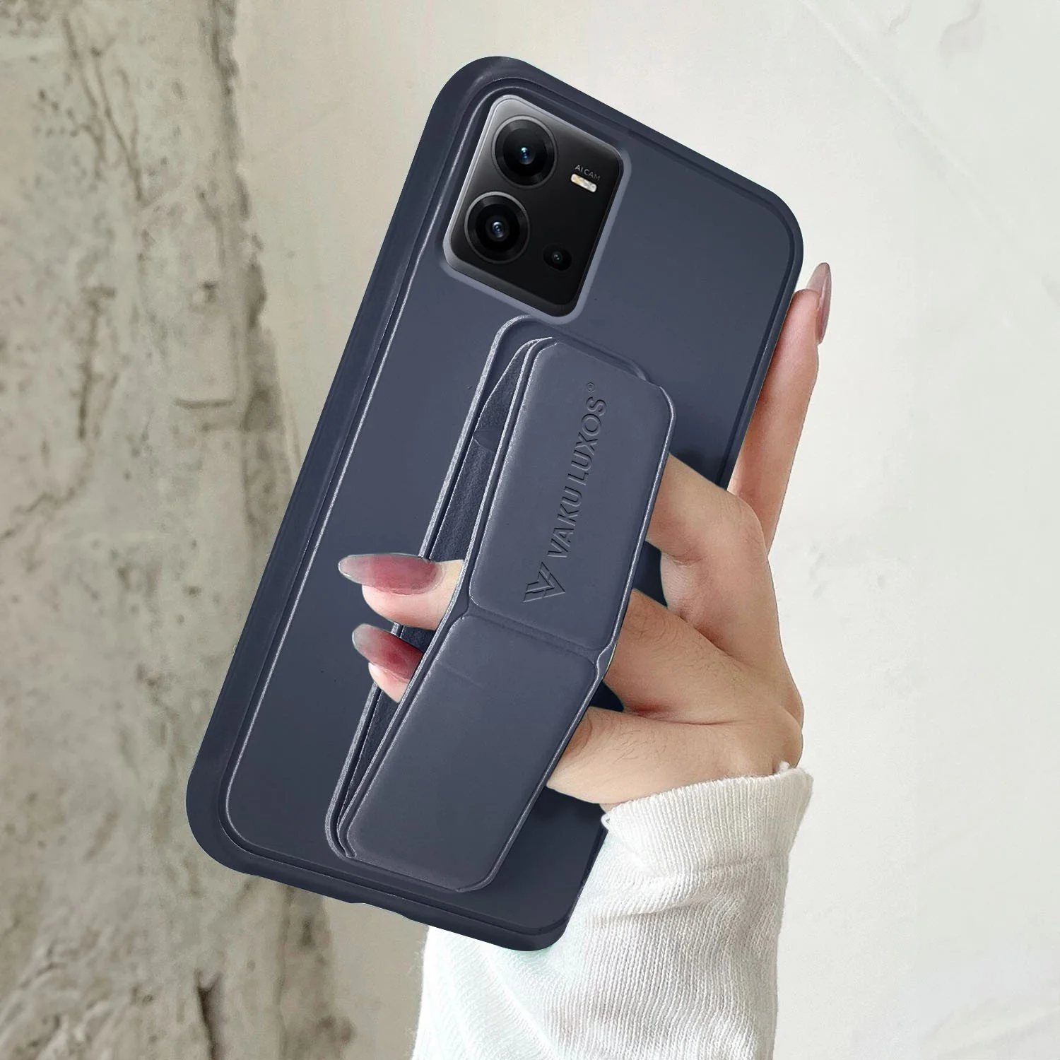 Vaku ® Vivo V25 Harbor Grip Multi-Functional TPU Back Cover - Image 7