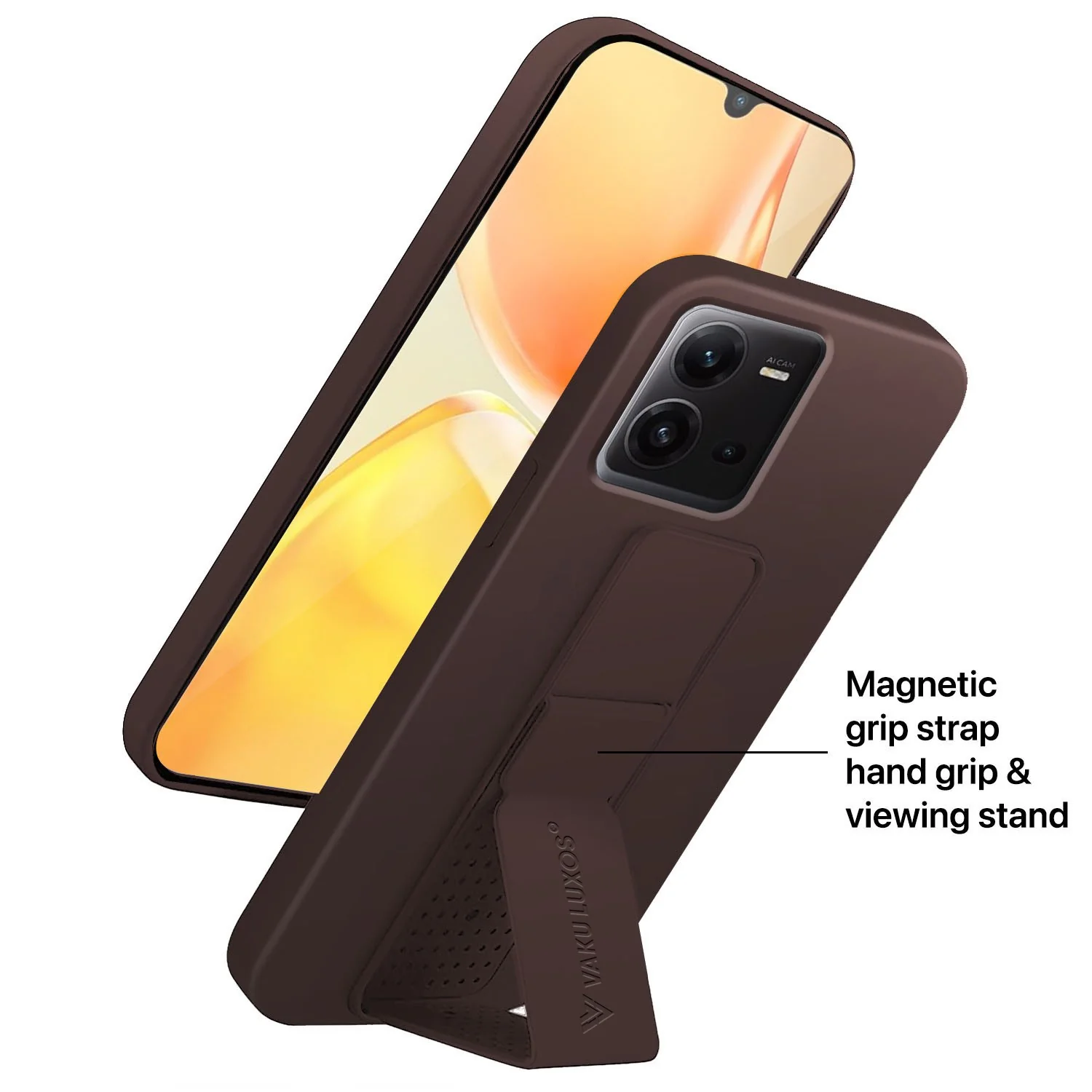 Vaku ® Vivo V25 Harbor Grip Multi-Functional TPU Back Cover - Image 8