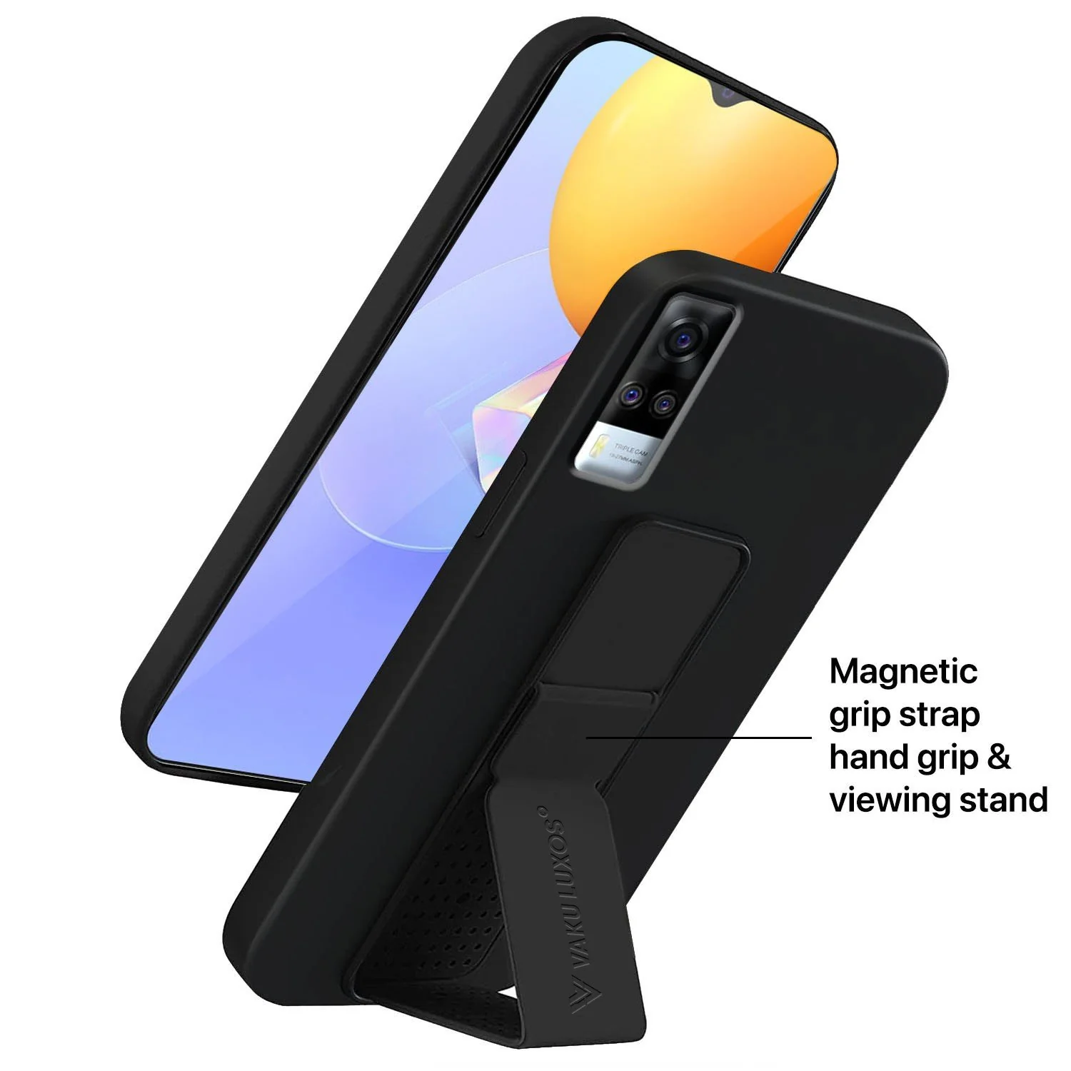 Vaku ® Vivo Y53s Harbor Grip Multi-Functional TPU Back Cover - Image 8