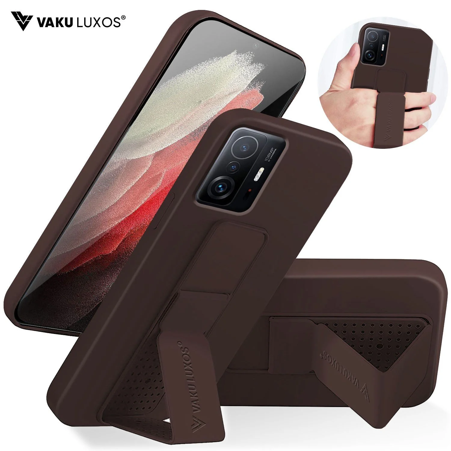 Vaku ® Xiaomi 11T Pro Harbor Grip Multi-Functional TPU Back Cover - Image 3