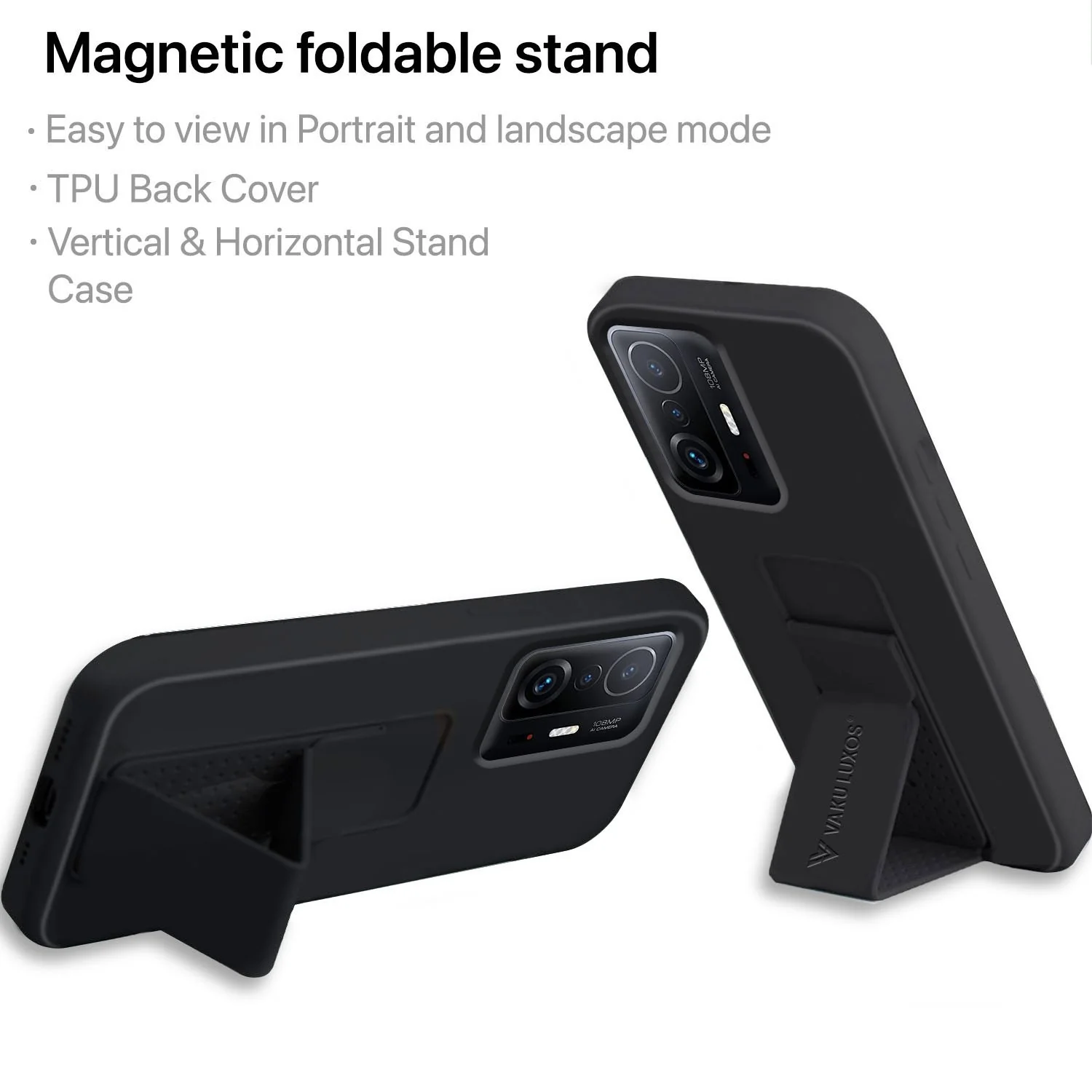 Vaku ® Xiaomi 11T Pro Harbor Grip Multi-Functional TPU Back Cover - Image 5