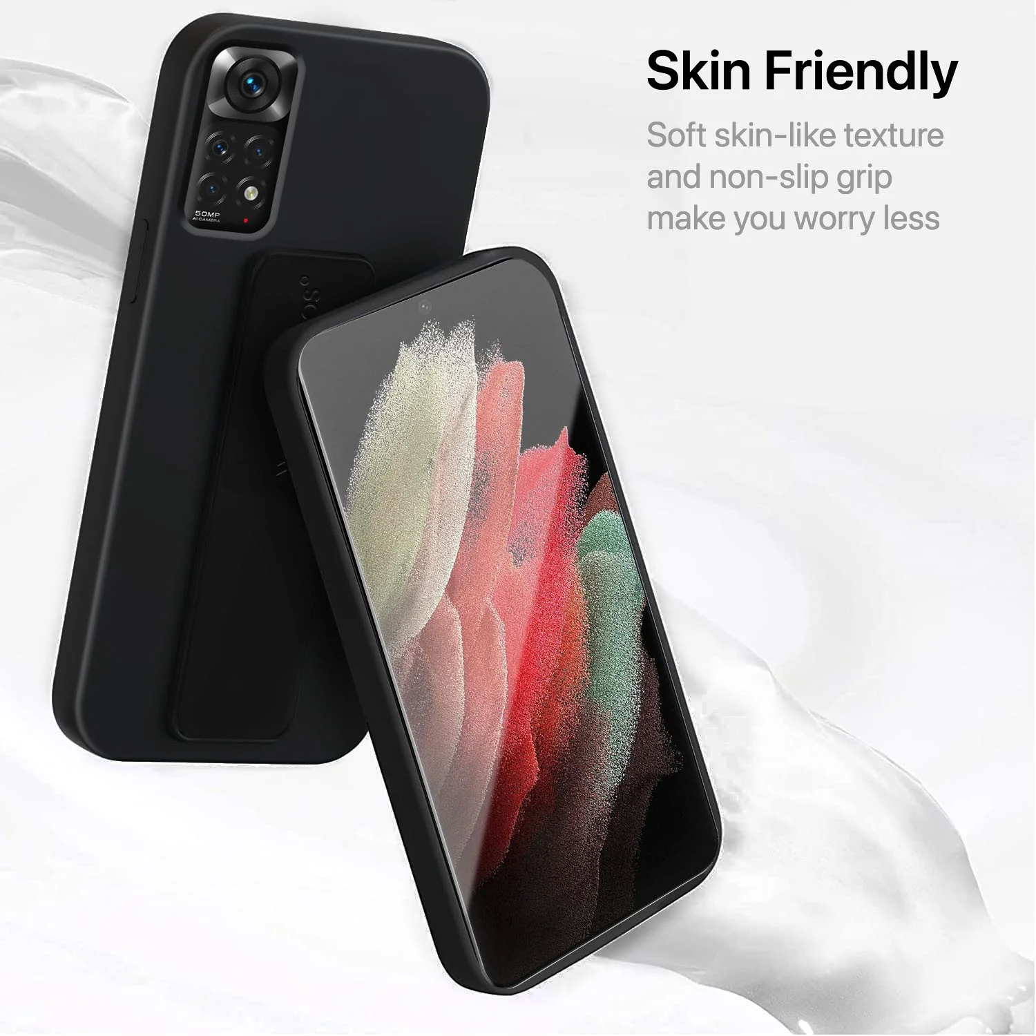 Vaku ® Xiaomi Redmi Note 11/11S Harbor Grip Multi-Functional TPU Back Cover - Image 3
