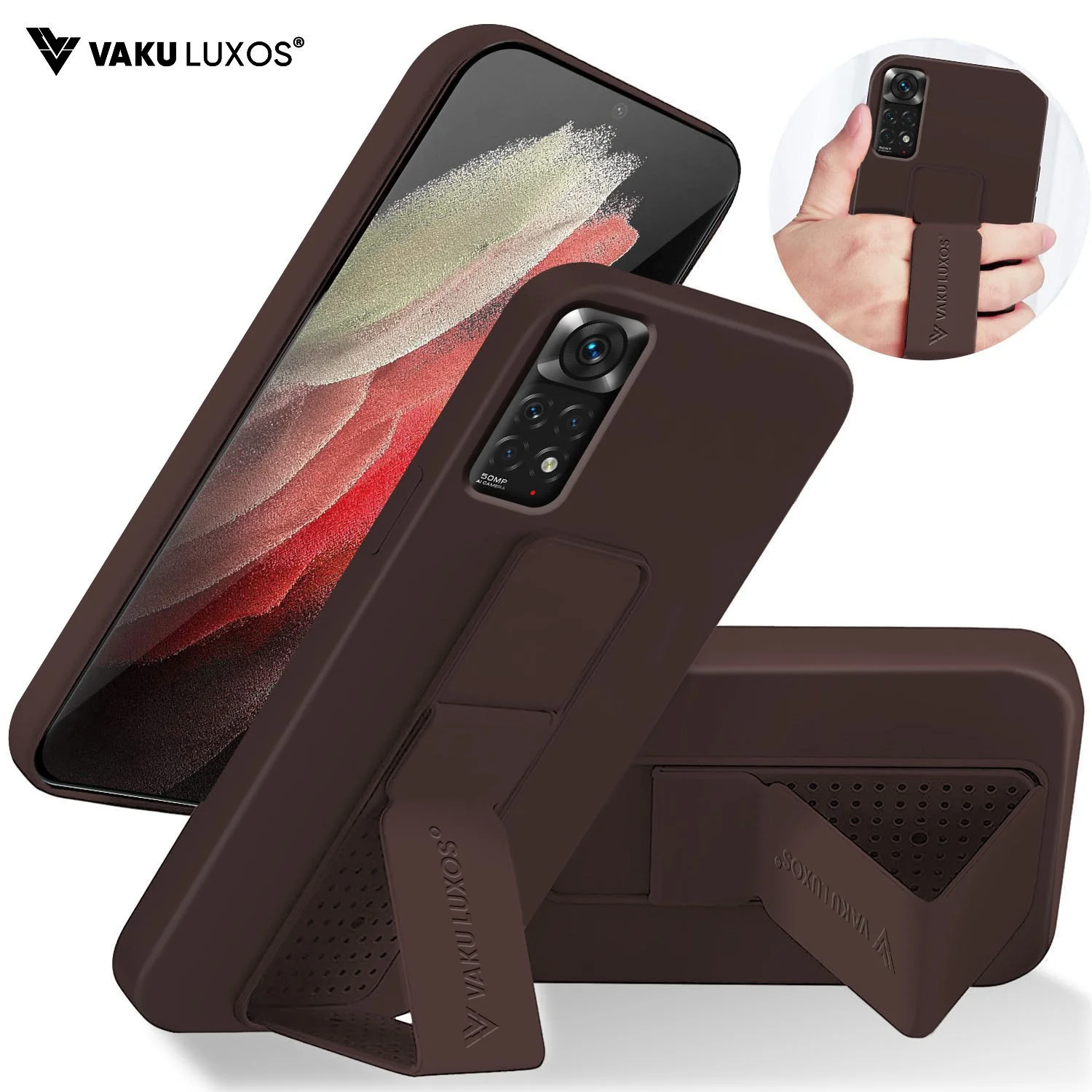Vaku ® Xiaomi Redmi Note 11/11S Harbor Grip Multi-Functional TPU Back Cover - Image 5