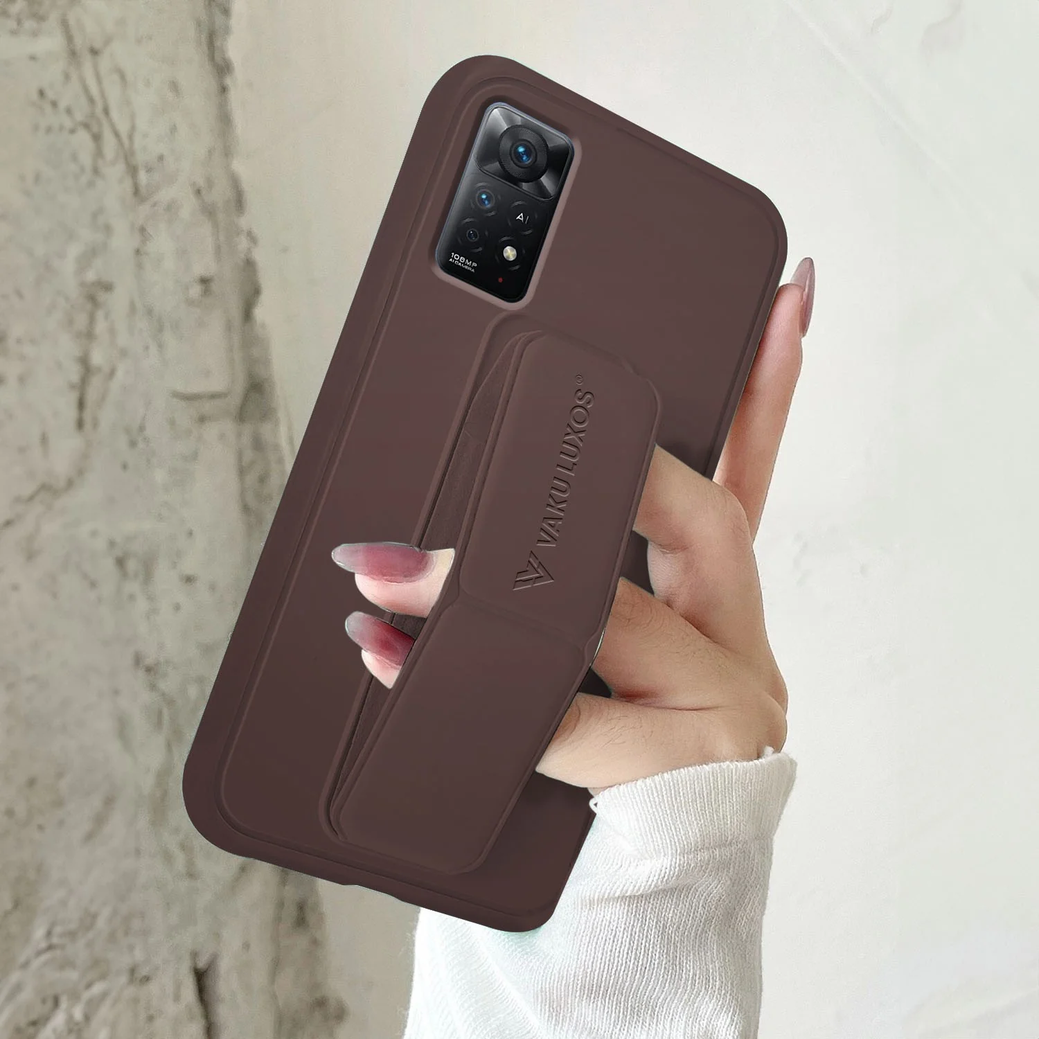 Vaku ® Xiaomi Redmi Note 11/11S Harbor Grip Multi-Functional TPU Back Cover - Image 7
