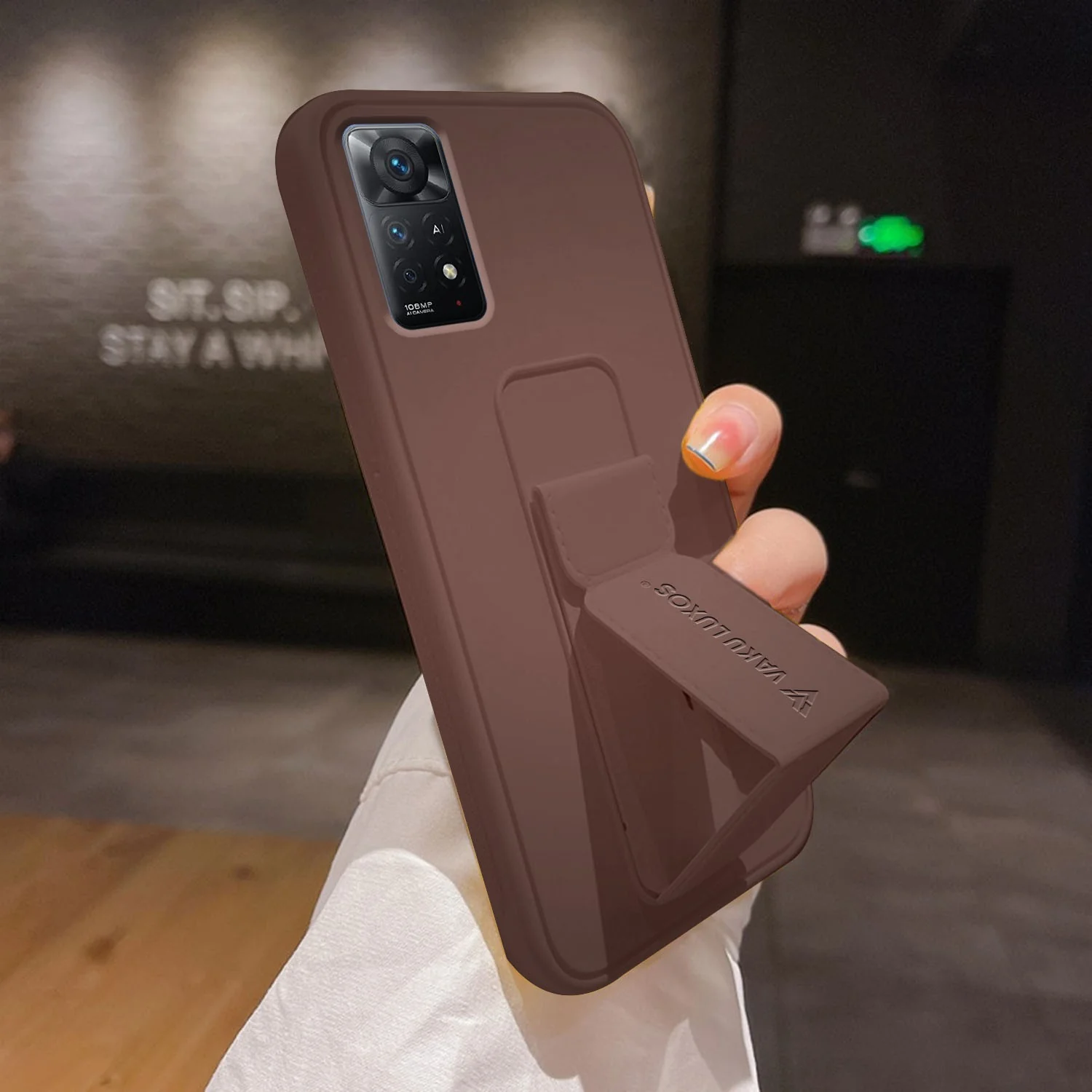 Vaku ® Xiaomi Redmi Note 11/11S Harbor Grip Multi-Functional TPU Back Cover - Image 8